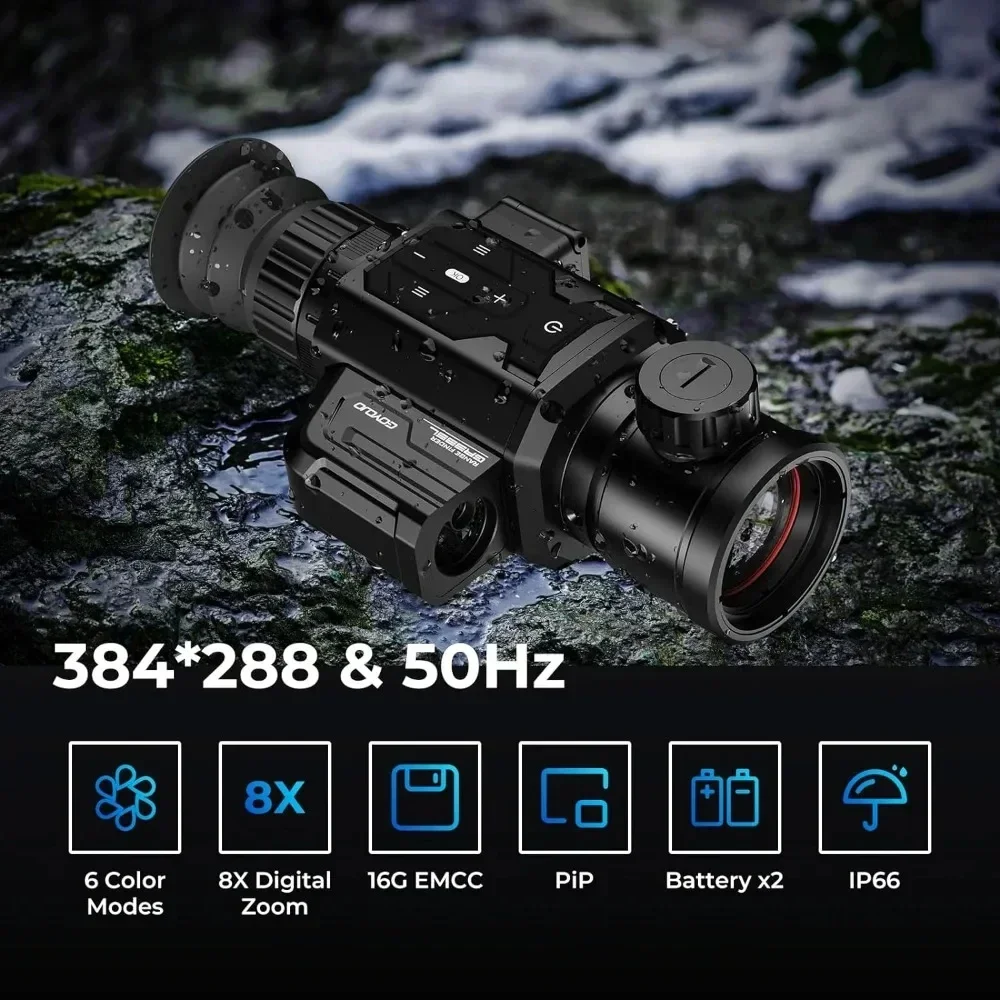 サーマルイメージング暗視スコープ望遠鏡 384x288 (5 - Hunting Thermal Imaging Scope のレビューと価格