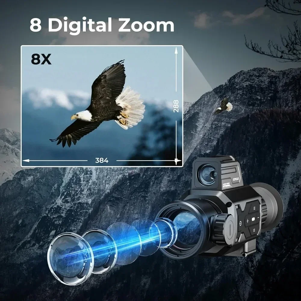 サーマルイメージング暗視スコープ望遠鏡 384x288 (5 - Hunting Thermal Imaging Scope のレビューと価格