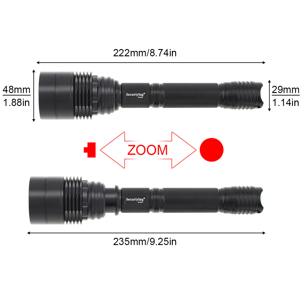 長距離赤外線懐中電灯,ズーム付きハンティングライト,暗視装置 - Hunting Thermal Imaging Scope のレビューと価格